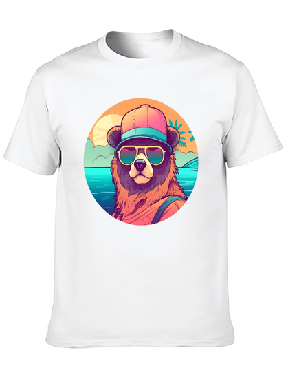 Cool Bear Graphic T-Shirt - Beach Vibes