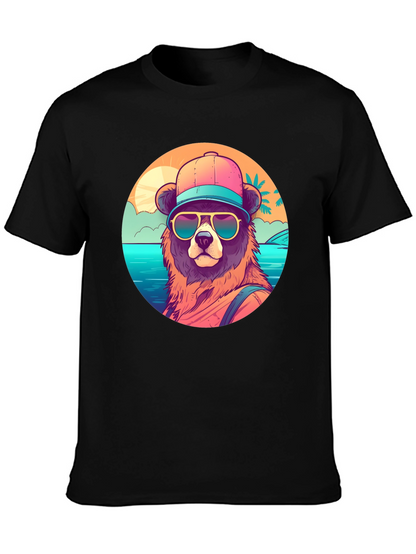Cool Bear Graphic T-Shirt - Beach Vibes
