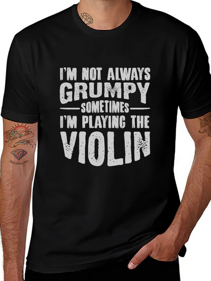 Grumpy Violinist T-Shirt - Funny Musician Tee
