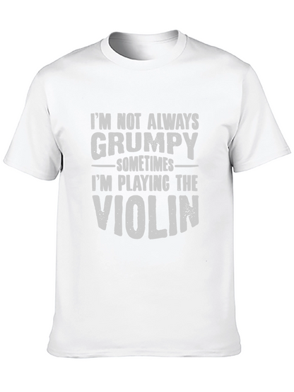 Grumpy Violinist T-Shirt - Funny Musician Tee