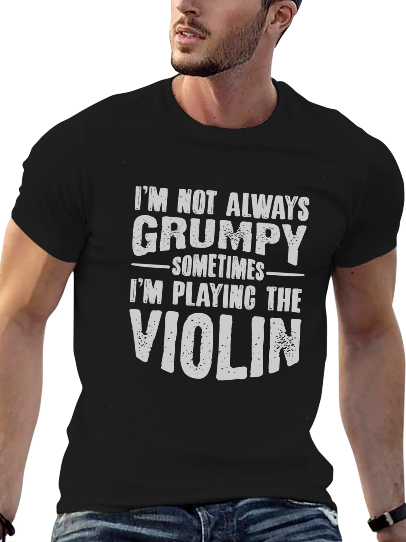 Grumpy Violinist T-Shirt - Funny Musician Tee