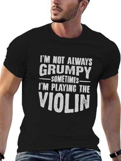 Grumpy Violinist T-Shirt - Funny Musician Tee