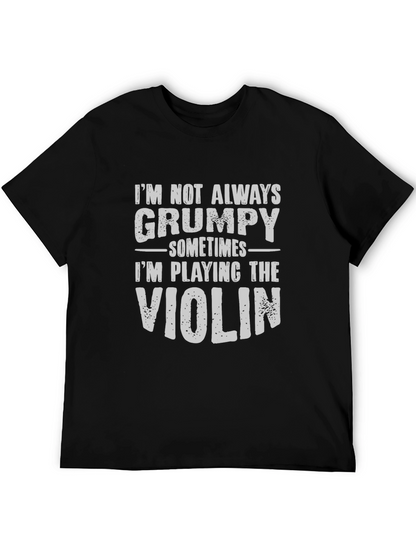 Grumpy Violinist T-Shirt - Funny Musician Tee