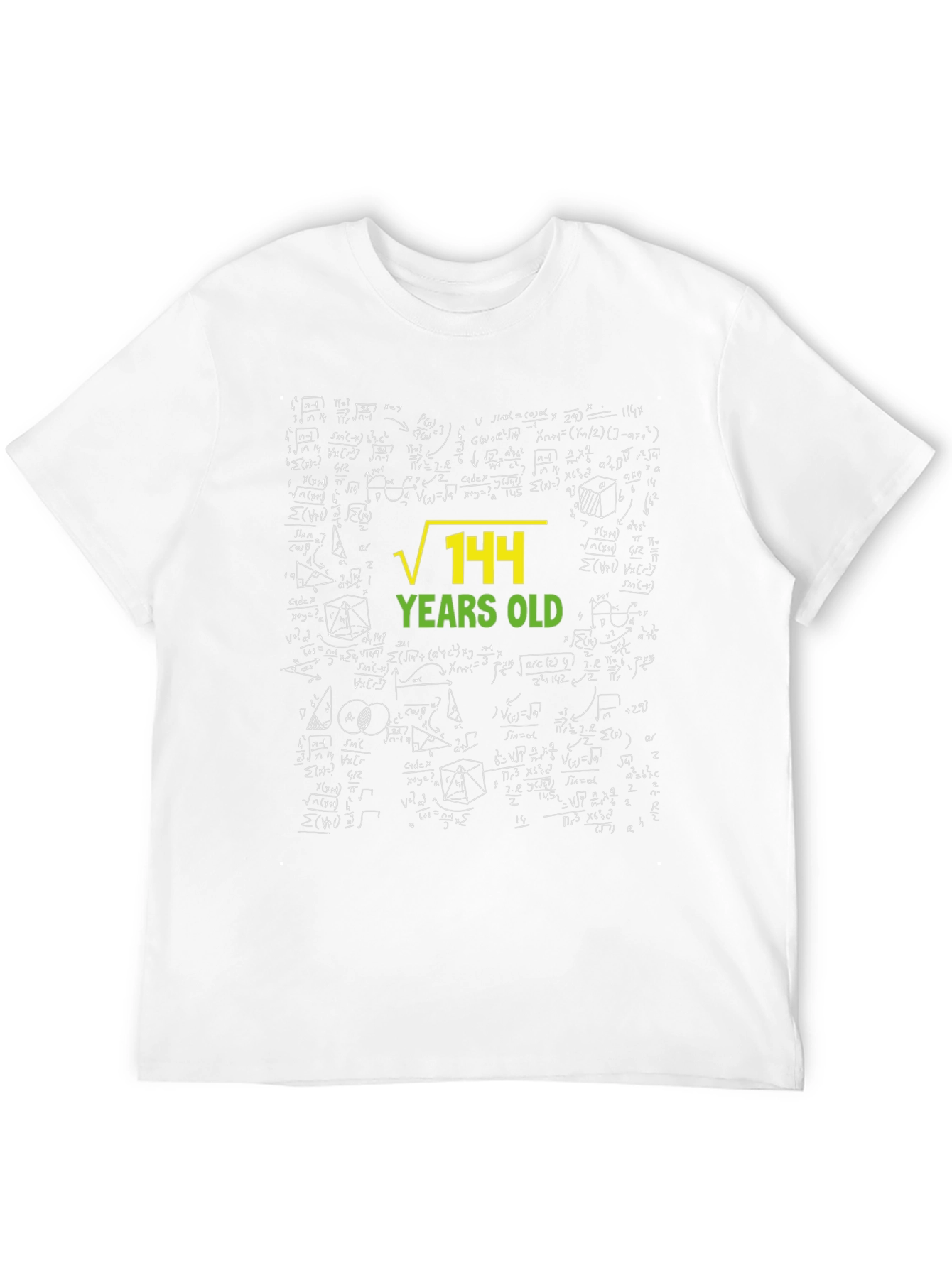 Math Humor T-Shirt: √144 = 12 Years Old