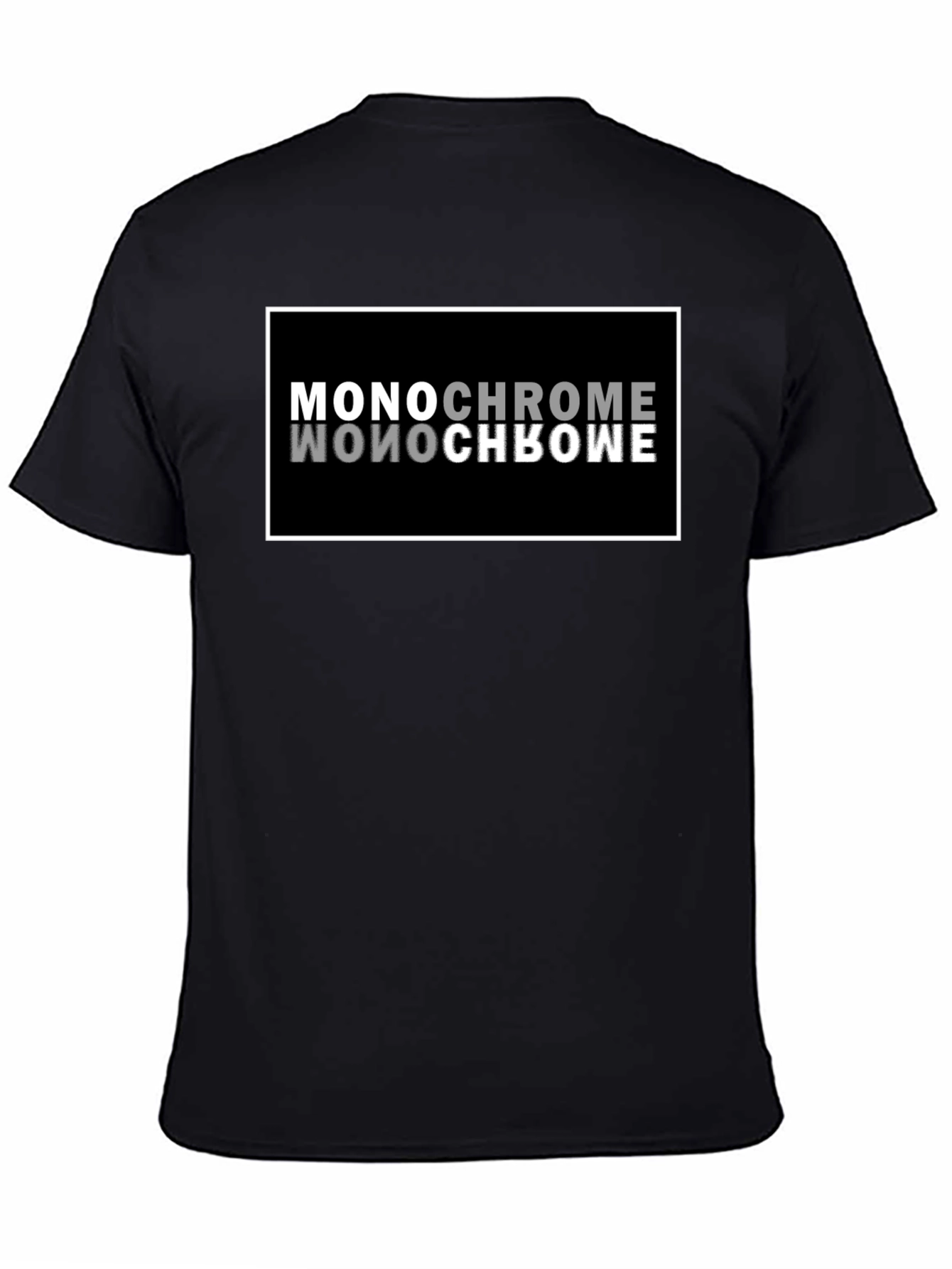 Monochrome Reflection Graphic T-Shirt
