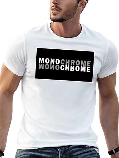 Monochrome Reflection Graphic T-Shirt