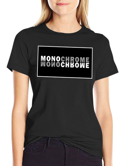 Monochrome Reflection Graphic T-Shirt