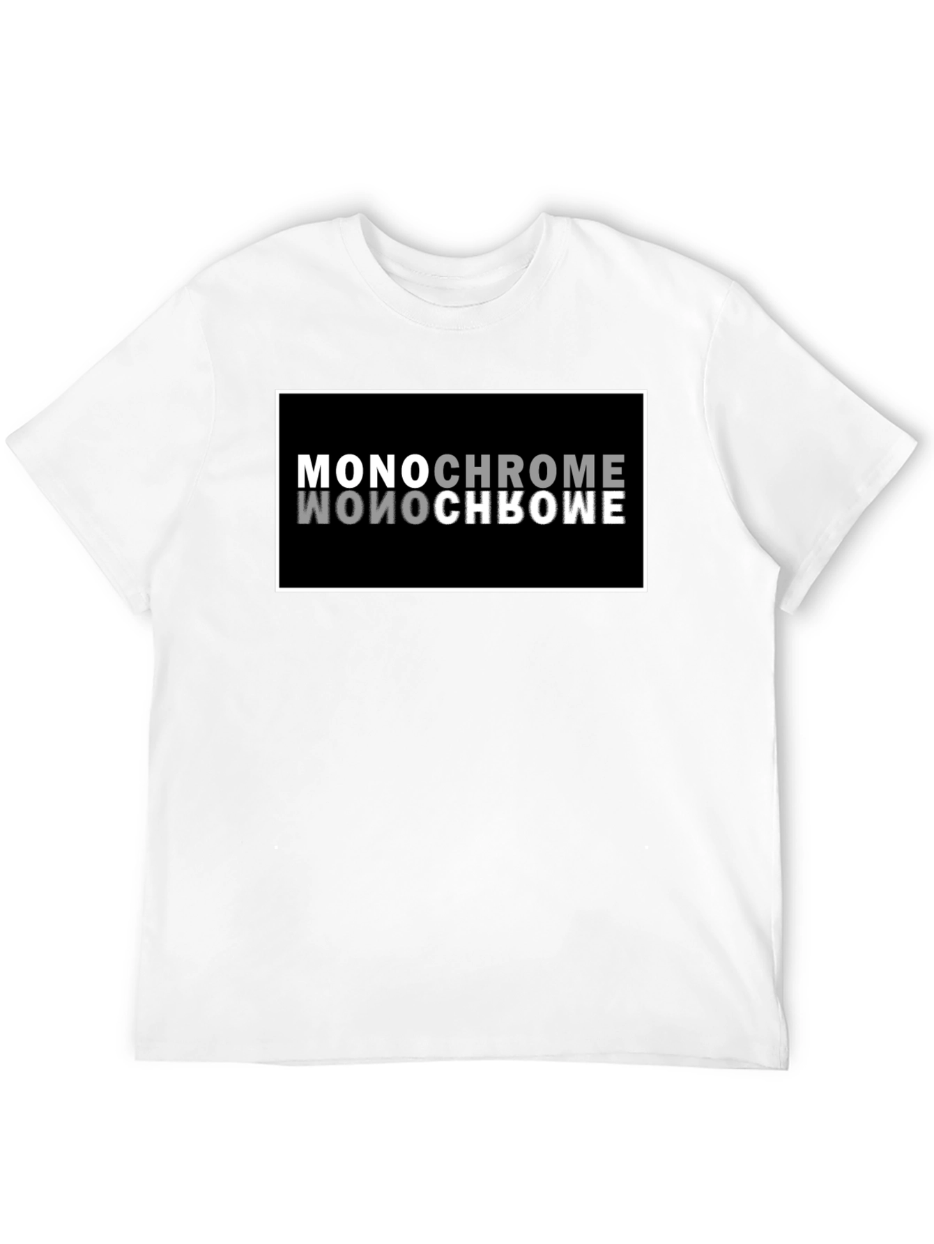 Monochrome Reflection Graphic T-Shirt