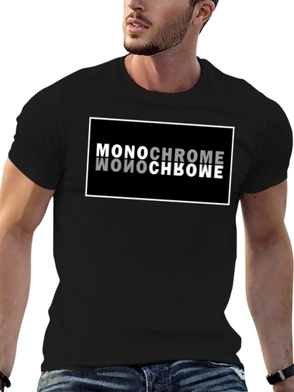Monochrome Reflection Graphic T-Shirt