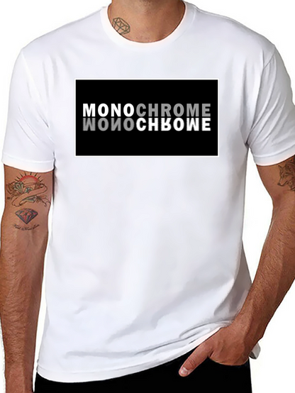 Monochrome Reflection Graphic T-Shirt