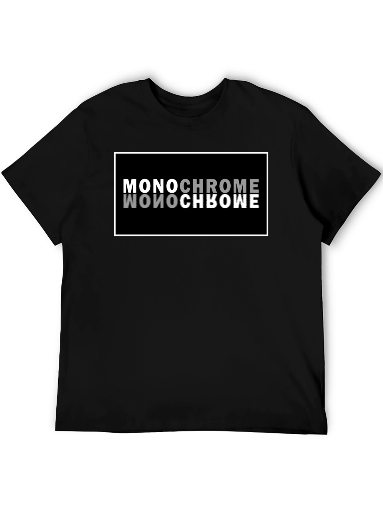 Monochrome Reflection Graphic T-Shirt