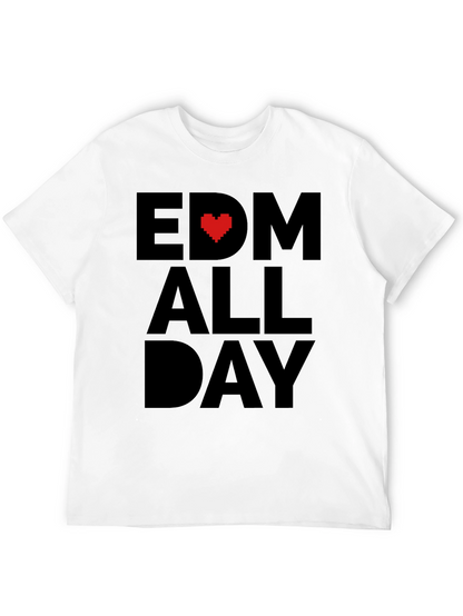 EDM Heart All Day Black T-Shirt