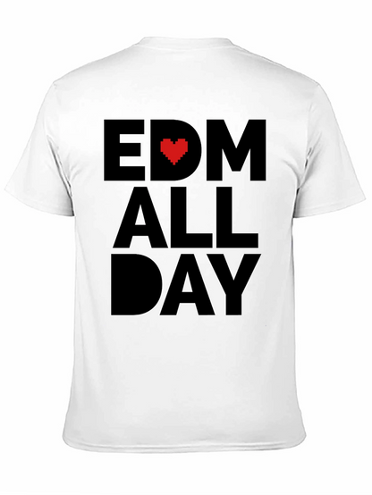 EDM Heart All Day Black T-Shirt