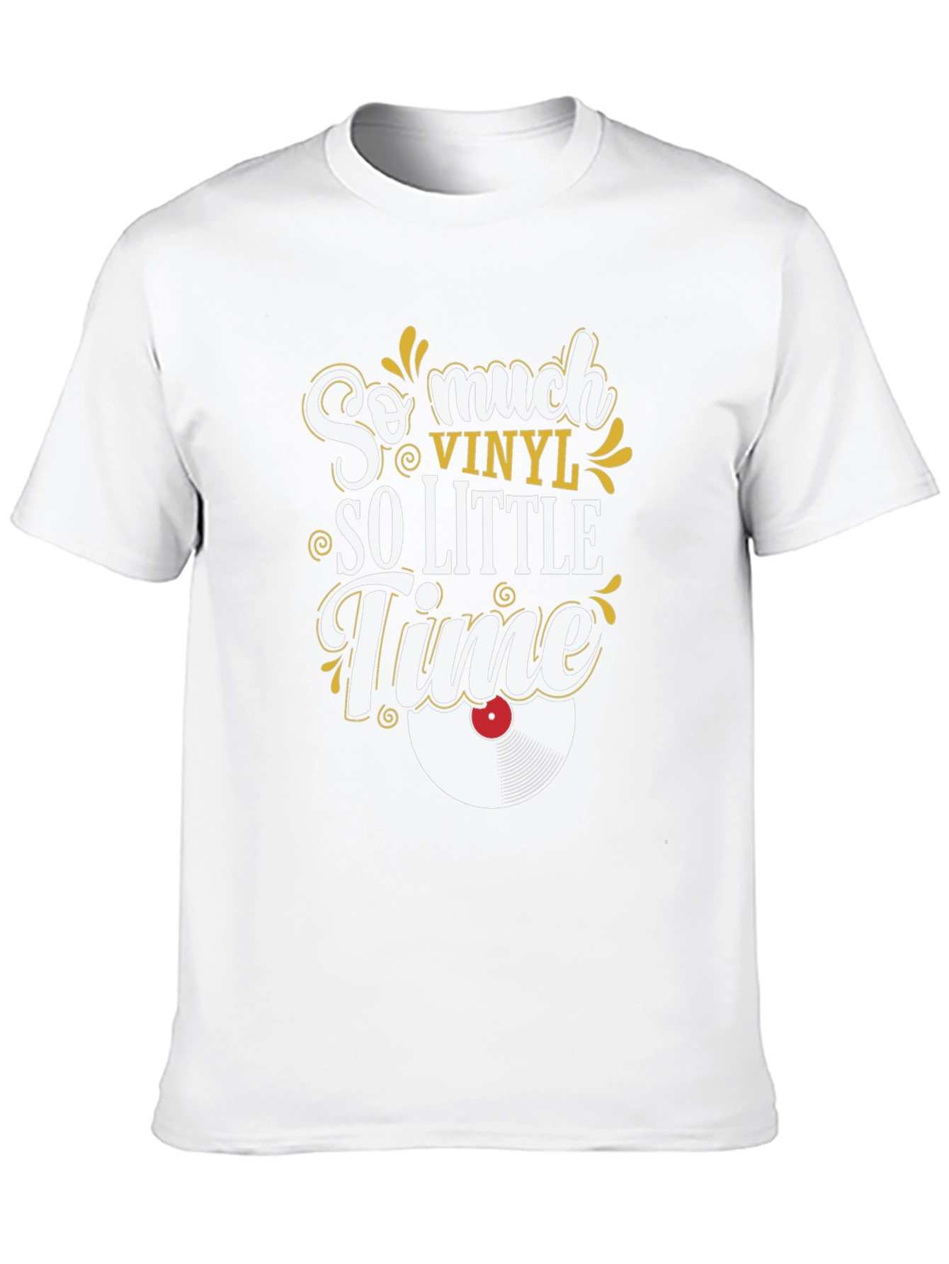 So Much Vinyl So Little Time Black T-Shirt
