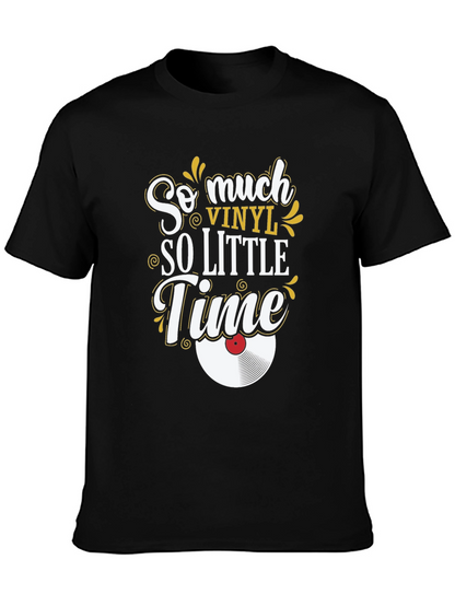 So Much Vinyl So Little Time Black T-Shirt