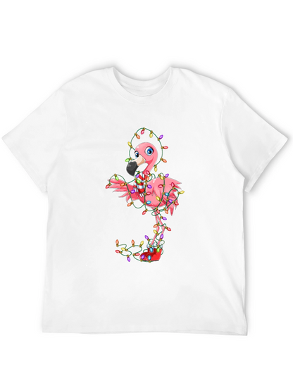 Festive Flamingo Christmas T-Shirt - Holiday Cheer!