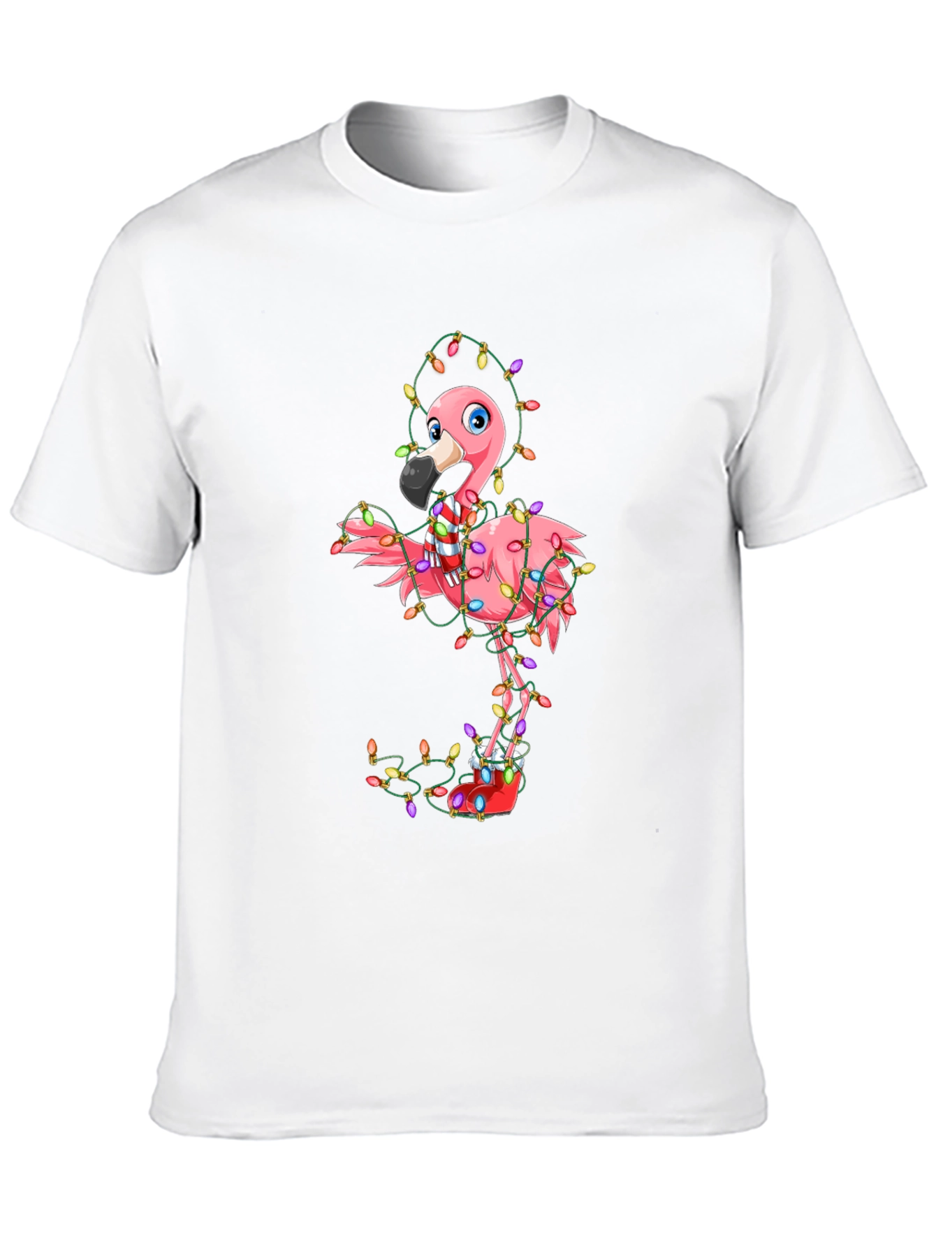 Festive Flamingo Christmas T-Shirt - Holiday Cheer!