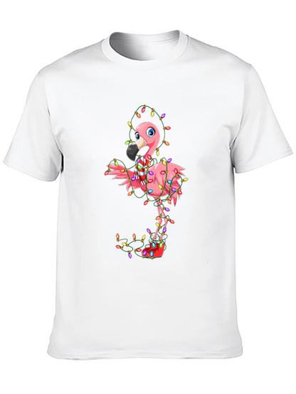 Festive Flamingo Christmas T-Shirt - Holiday Cheer!