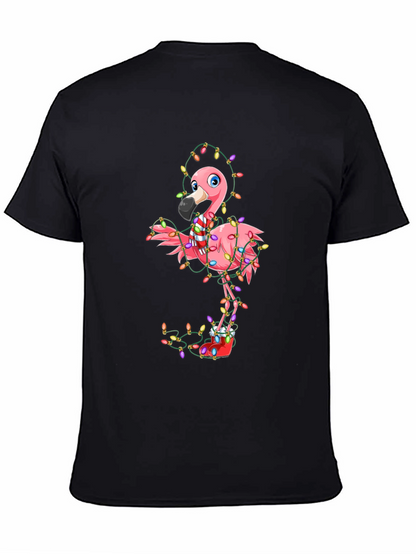 Festive Flamingo Christmas T-Shirt - Holiday Cheer!