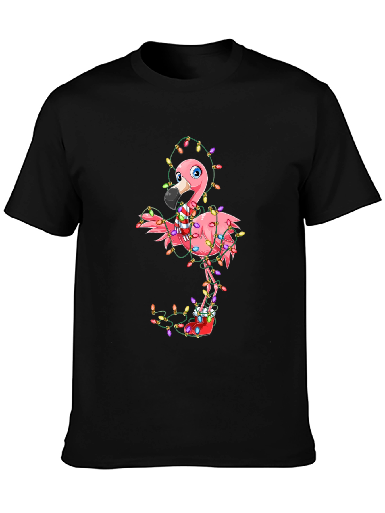 Festive Flamingo Christmas T-Shirt - Holiday Cheer!