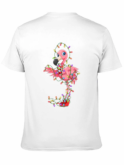 Festive Flamingo Christmas T-Shirt - Holiday Cheer!