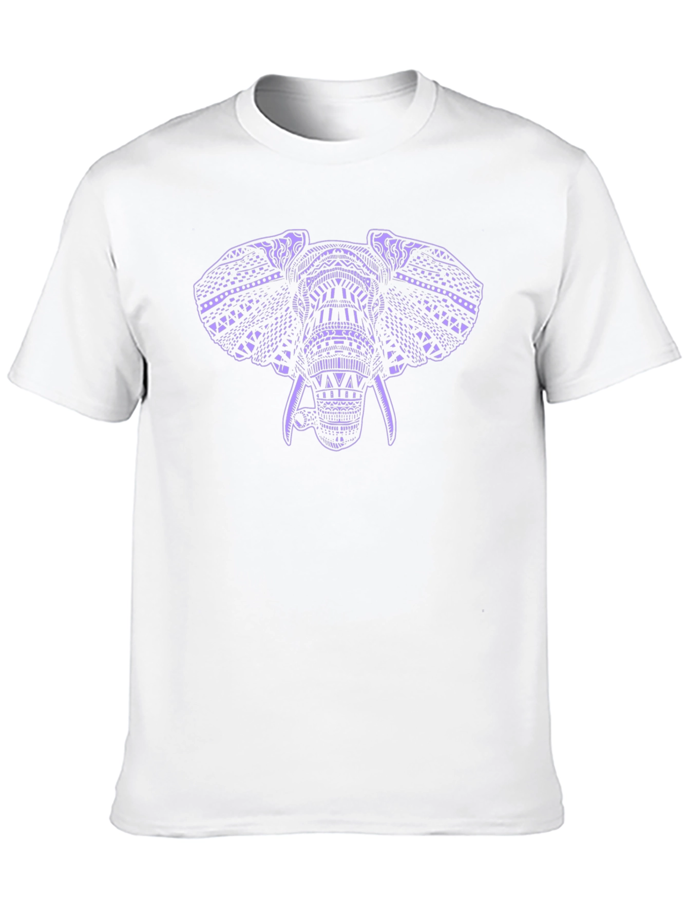 Elephant Graphic Print Black Tee