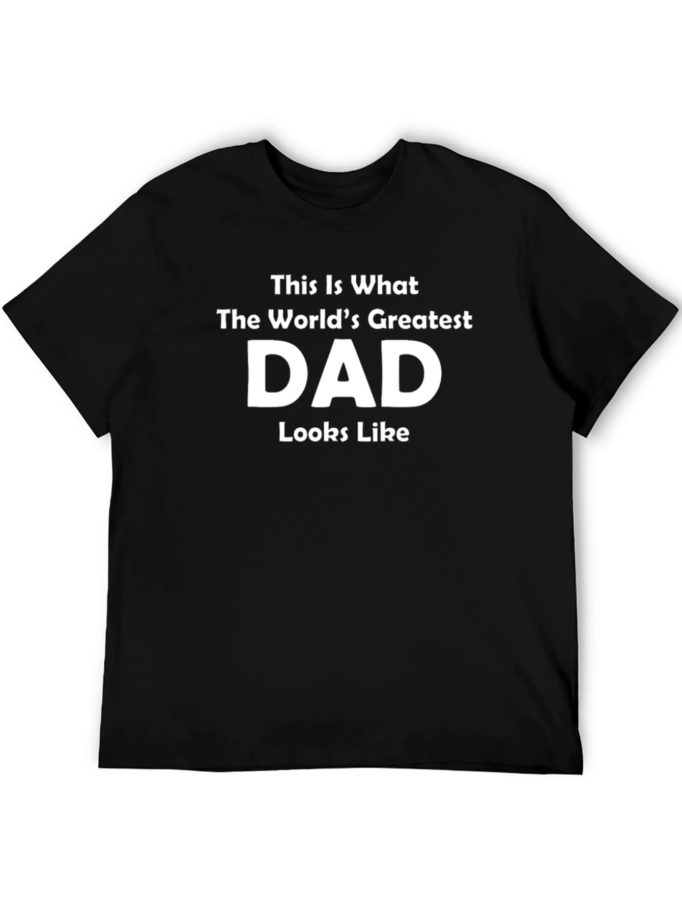 Worlds Greatest Dad Black T-Shirt