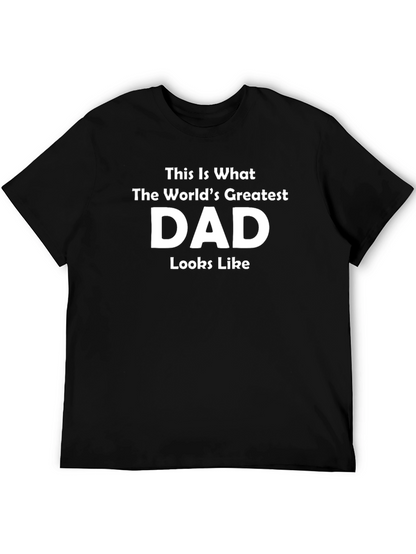 Worlds Greatest Dad Black T-Shirt