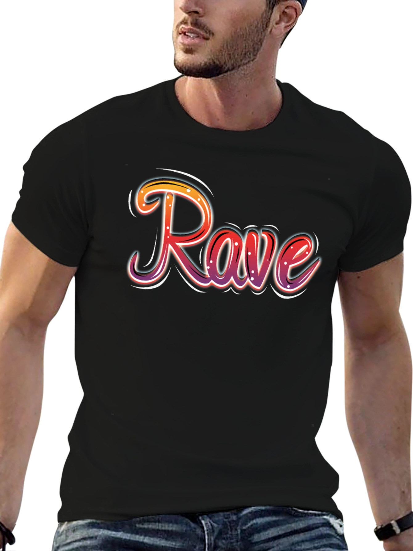 Rave Graphic Black T-Shirt