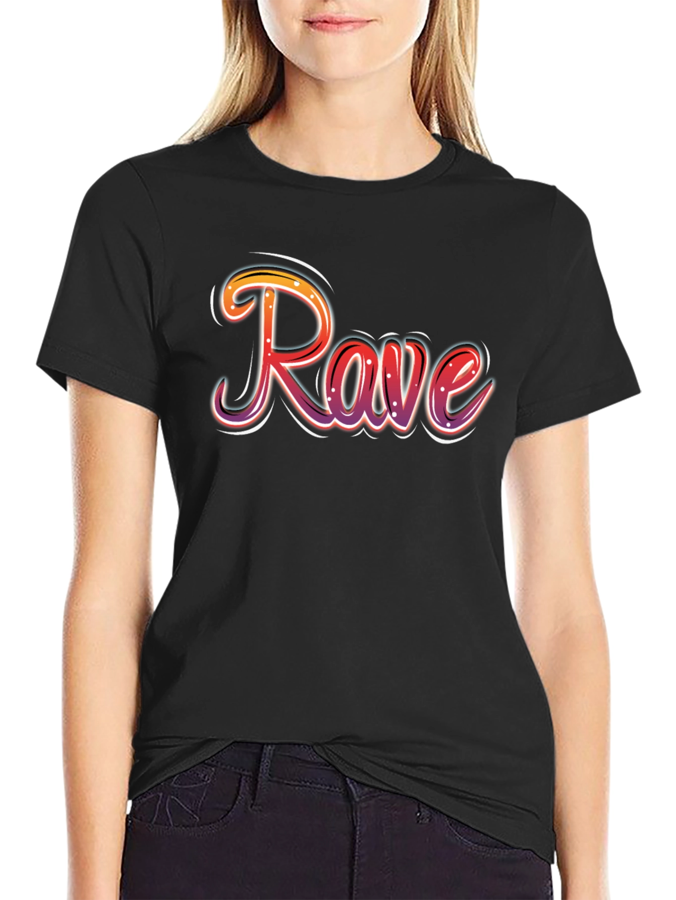 Rave Graphic Black T-Shirt