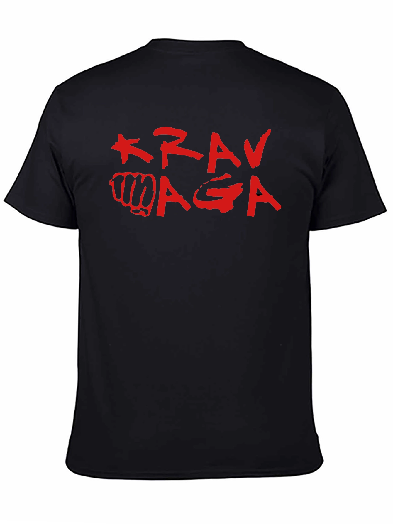 Krav Maga Black T-Shirt Martial Arts Self Defense