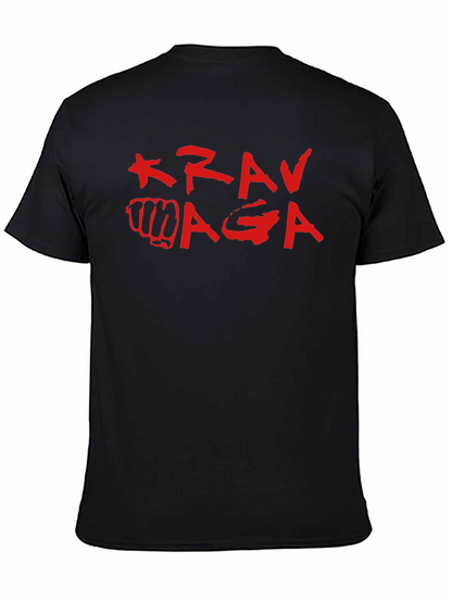 Krav Maga Black T-Shirt Martial Arts Self Defense