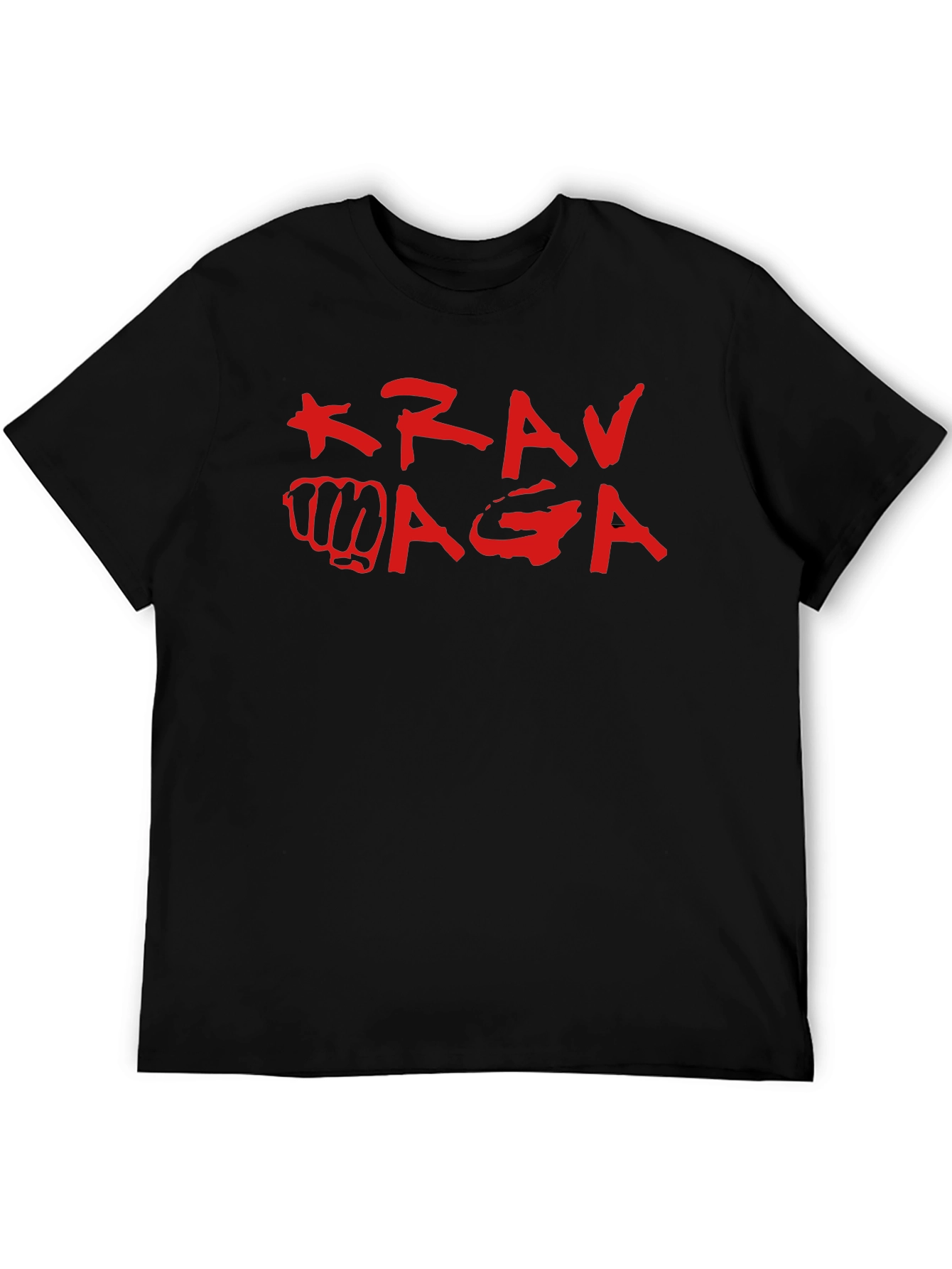 Krav Maga Black T-Shirt Martial Arts Self Defense
