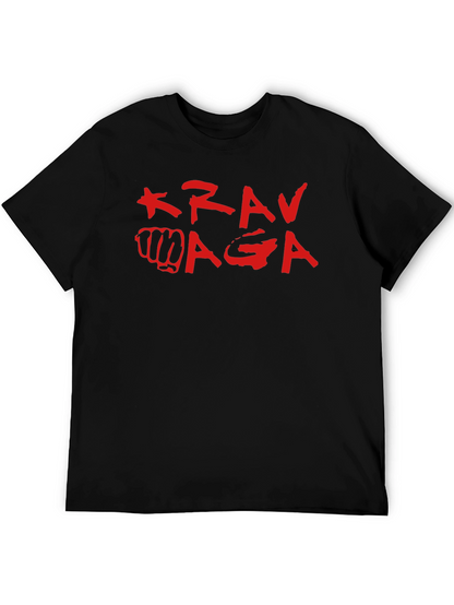 Krav Maga Black T-Shirt Martial Arts Self Defense