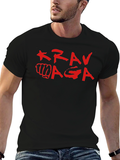 Krav Maga Black T-Shirt Martial Arts Self Defense