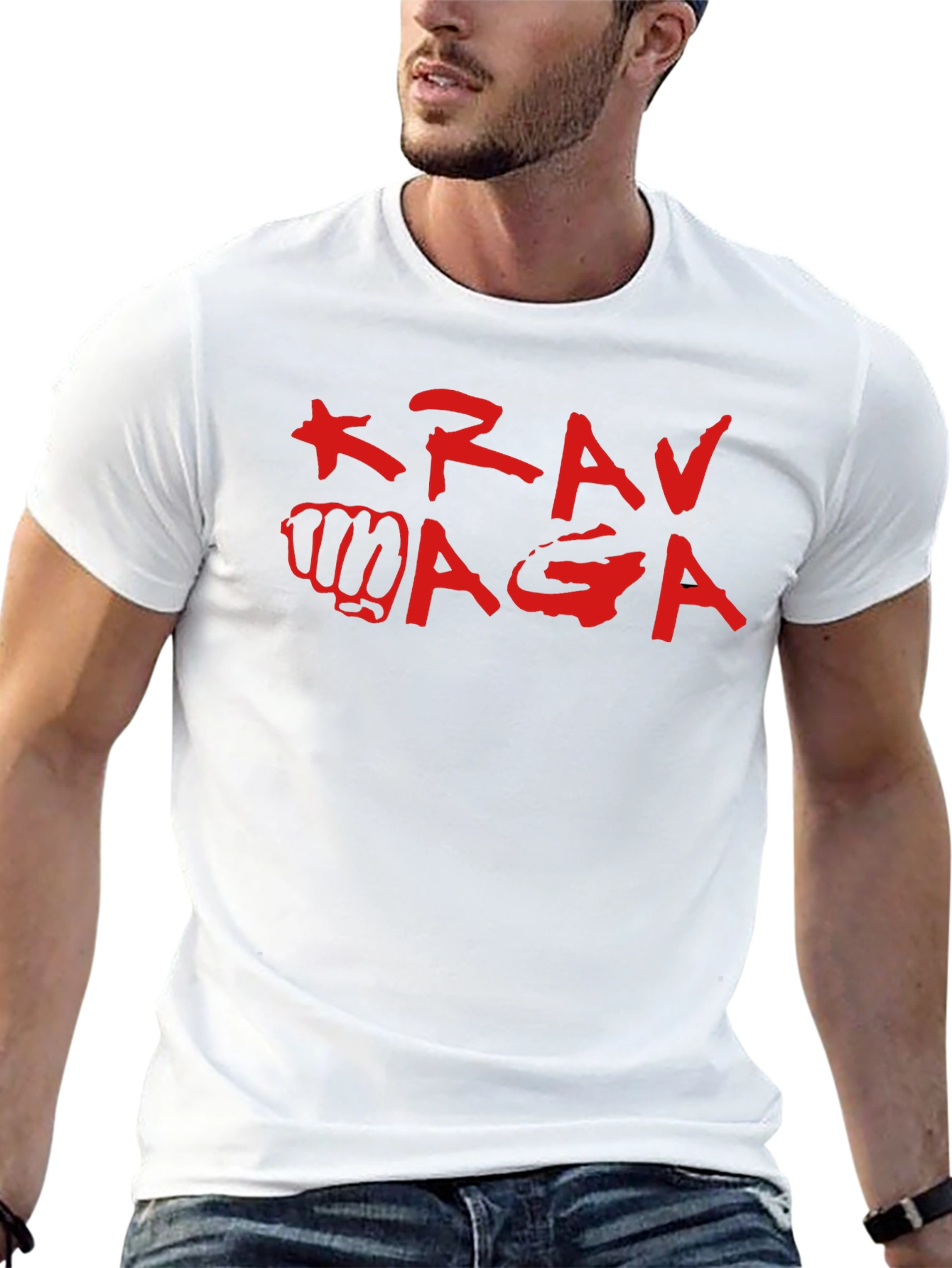 Krav Maga Black T-Shirt Martial Arts Self Defense