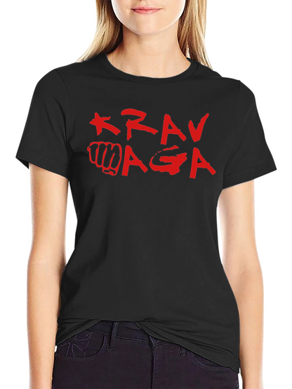 Krav Maga Black T-Shirt Martial Arts Self Defense