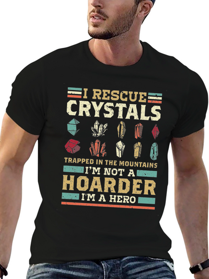 I Rescue Crystals T-Shirt - Hoarder Hero Tee
