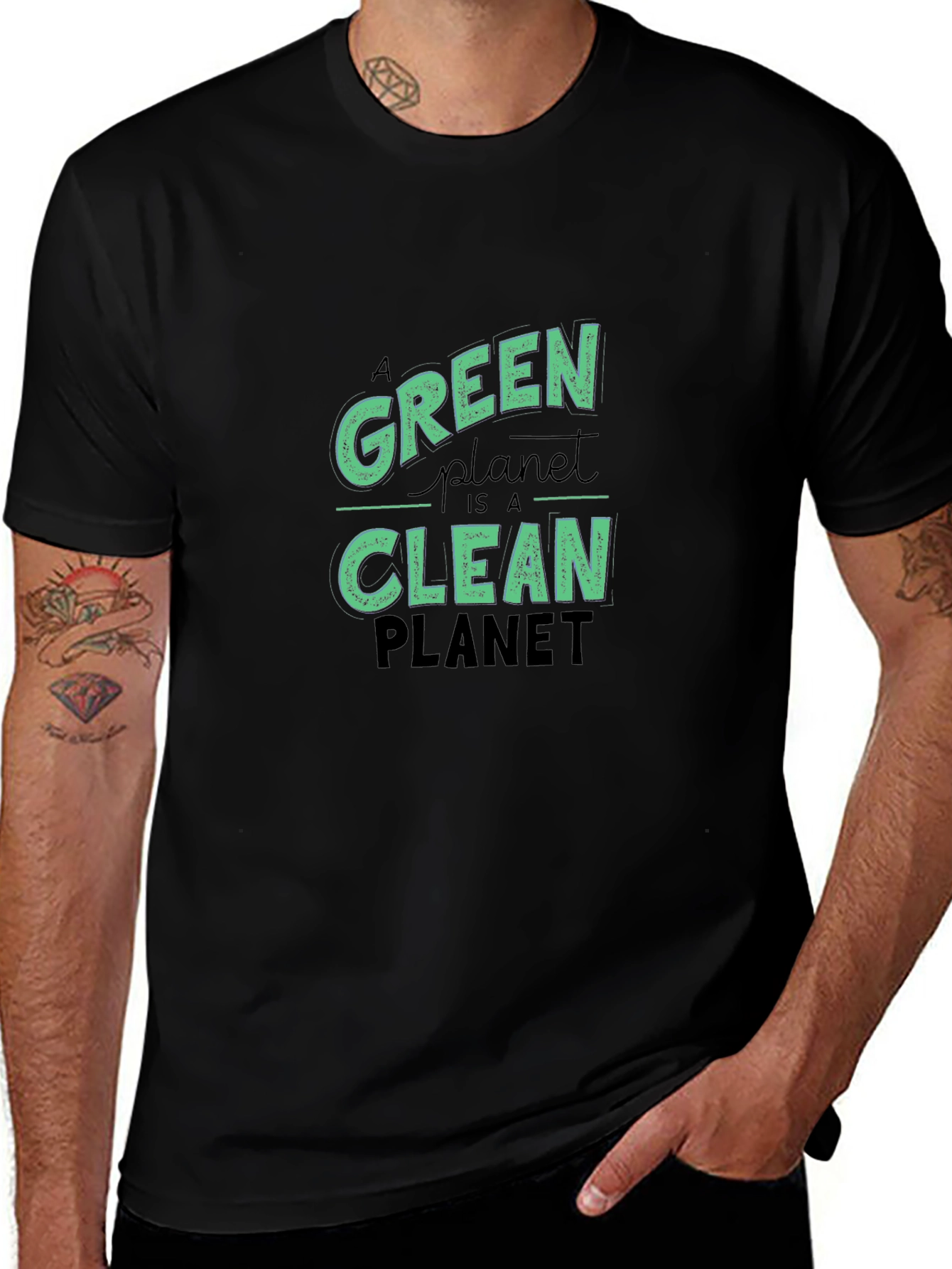 Green Planet T-Shirt - Eco Friendly Design