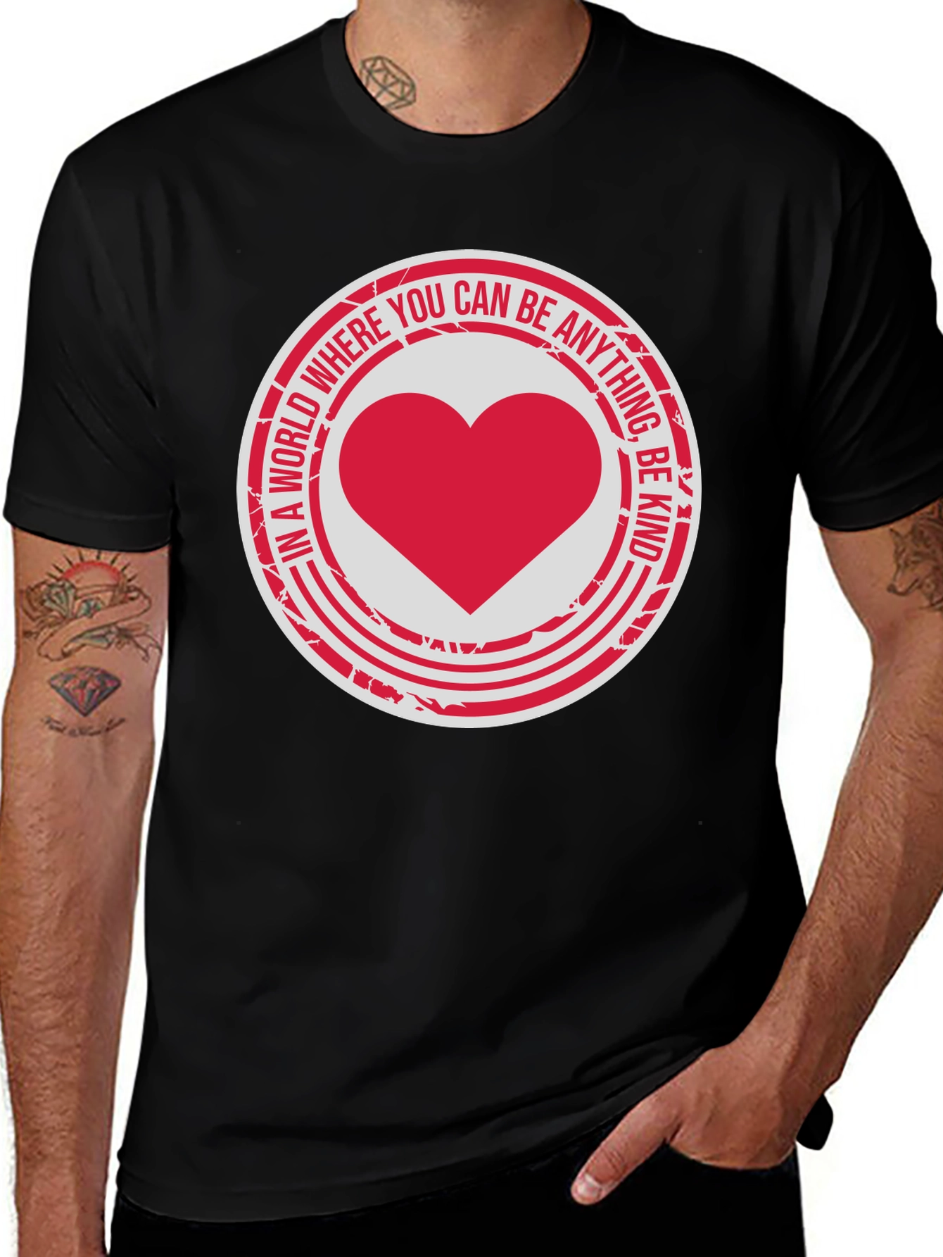 Kindness Heart Graphic Tee - Inspirational Design