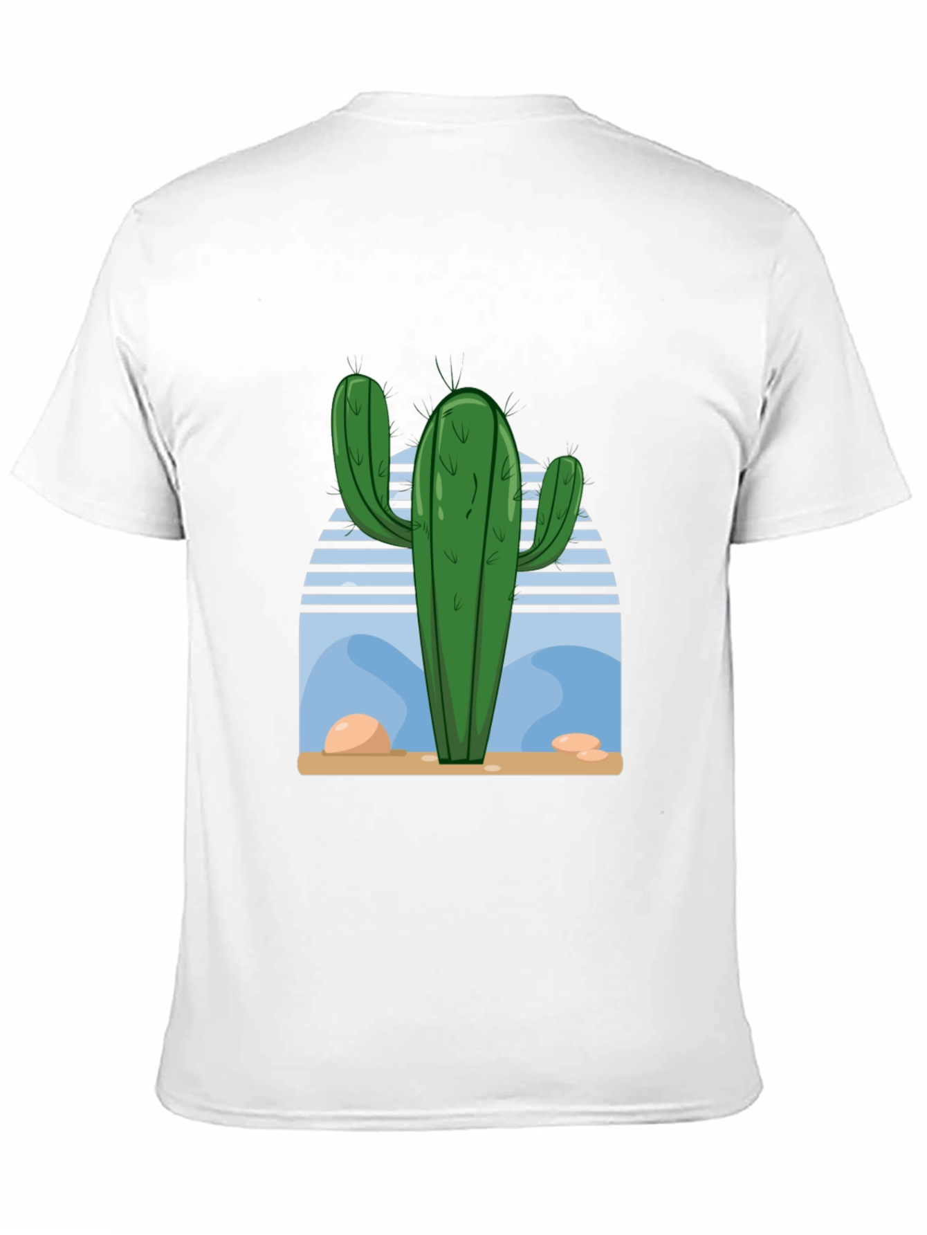 Cactus Desert Scene Graphic Tee - Soft Cotton Blend