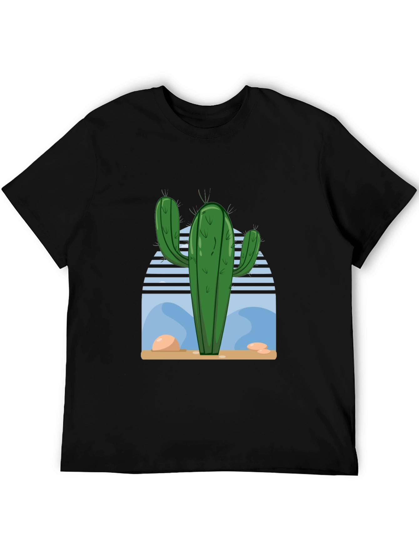 Cactus Desert Scene Graphic Tee - Soft Cotton Blend