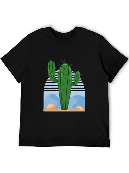 Cactus Desert Scene Graphic Tee - Soft Cotton Blend