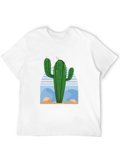 Cactus Desert Scene Graphic Tee - Soft Cotton Blend