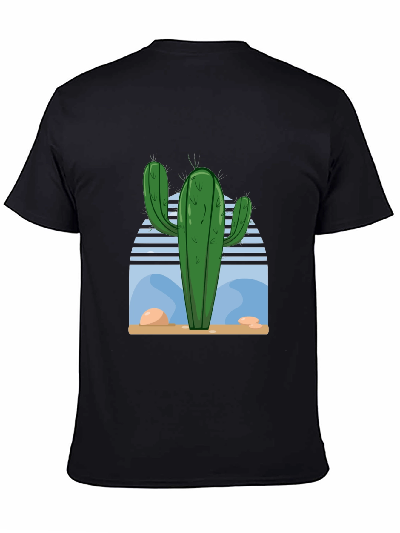 Cactus Desert Scene Graphic Tee - Soft Cotton Blend