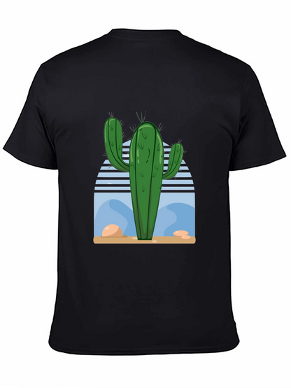 Cactus Desert Scene Graphic Tee - Soft Cotton Blend