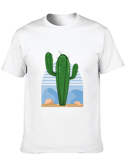 Cactus Desert Scene Graphic Tee - Soft Cotton Blend