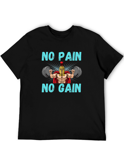 No Pain No Gain Spartan Gym T-Shirt
