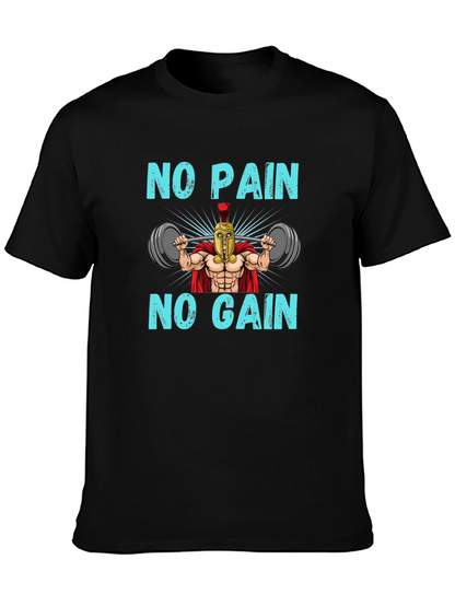 No Pain No Gain Spartan Gym T-Shirt