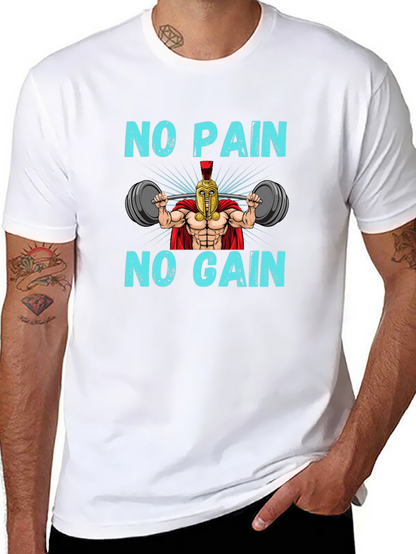 No Pain No Gain Spartan Gym T-Shirt